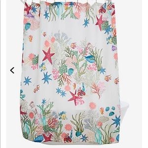 Disney Little Mermaid Shower Curtain W/ Soap Dish